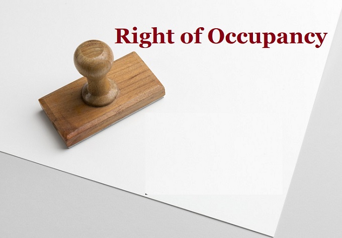 right of occupancy
